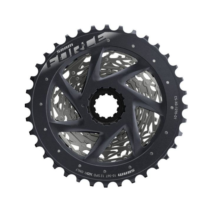 Sram Pacco Pignonim Bici Da Corsa 1270XG 12V 10-36 Silver