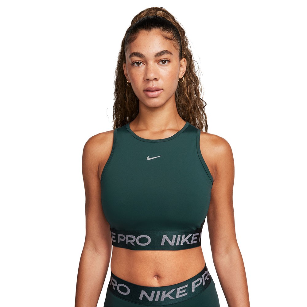 Nike Reggiseno Sportivo Supporto Medio Pro Verde Donna L