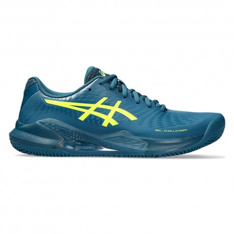 Asics Tennis Gel Challenger Clay Restful Teal Safety Y - Scarpe Da Tennis Uomo