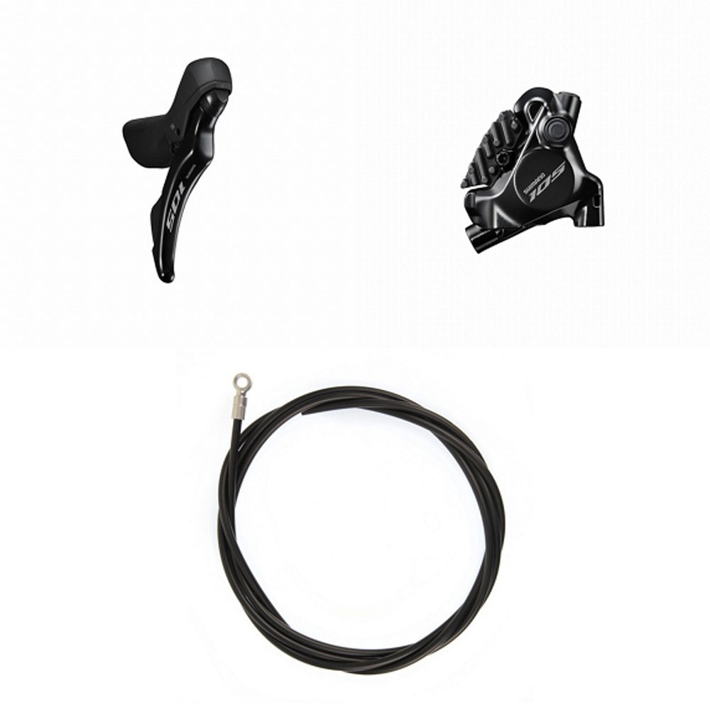 Image of Shimano Kit Freni A Disco Bici Dx/Post Resina C/Aletta 25MM/1700 Nero TU