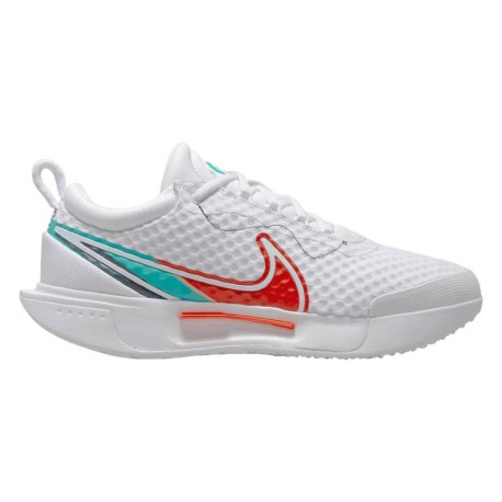 Nike Court Zoom Pro Bianco Washed Teal - Scarpe Da Tennis Donna