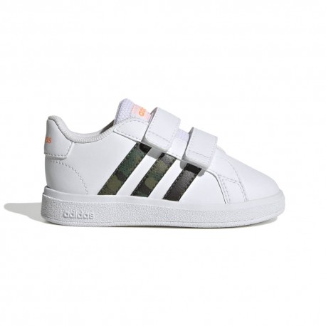 ADIDAS Grand Court 2.0 CF TD Bianco Camo - Scarpe Ginnastica Bambino