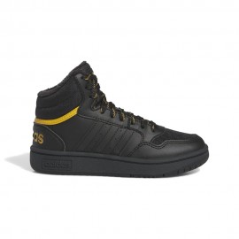 ADIDAS Hoops Mid 3.0 GS Nero Giallo - Scarpe Ginnastica Bambino