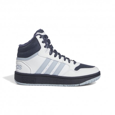 ADIDAS Hoops Mid 3.0 Gs Bianco Blu - Scarpe Ginnastica Bambino