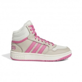 ADIDAS Hoops Mid 3.0 GS Beige Rosa - Scarpe Ginnastica Bambina