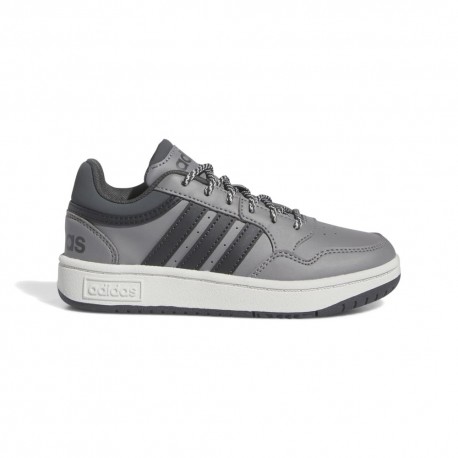 ADIDAS Hoops 3.0 GS Grigio Nero - Scarpe Ginnastica Bambino