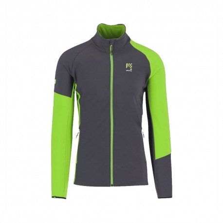 Karpos Fleece Alagna R Fz Grigio Verde Uomo