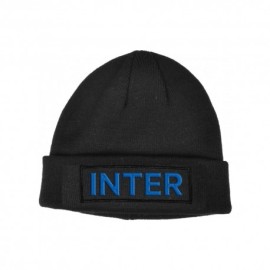 Imma Cuffia Inter Skipper Ricamo 3D Nero/Azzurro Bambino