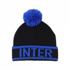 Imma Cuffia Inter Maglia Jacquard Nero/Azzurro Uomo