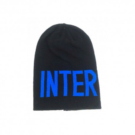 Imma Cuffia Inter Jacquard Nero/Azzurro Uomo