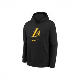 Nike Felpa Nba Lakers Pullover Nero/Giallo Bambino