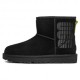 Ugg Classic Mini Ugg Logo Nero - Stivaletti Donna