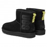 Ugg Classic Mini Ugg Logo Nero - Stivaletti Donna