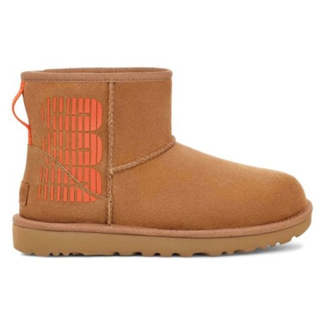 Ugg Classic Mini Ugg Logo Chestnut - Stivaletti Donna