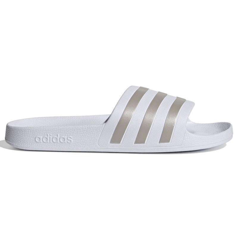 Adidas Adilette Aqua Bianco Argento Ciabatte Piscina Uomo