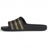 ADIDAS Adilette Aqua Nero Oro - Ciabatte Piscina Uomo