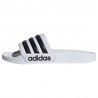 ADIDAS Adilette Shower Bianco Nero - Ciabatte Piscina Uomo