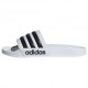 ADIDAS Adilette Shower Bianco Nero - Ciabatte Piscina Uomo