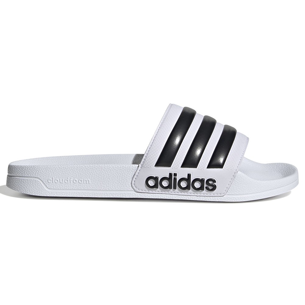 Image of ADIDAS Adilette Shower Bianco Nero - Ciabatte Piscina Uomo EUR 47 1/3 / UK 12