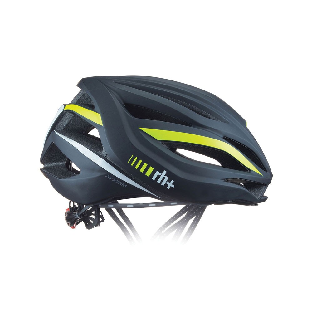 Rh+ Casco Bici Air Xtrm Nero Opaco Giallo Fluo 58-62