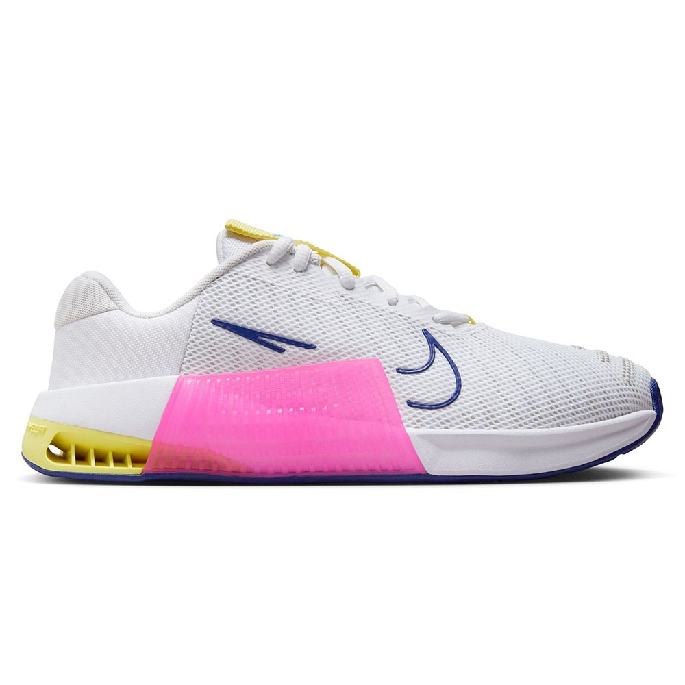 Nike Metcon 9 Bianco Rosa Giallo - Scarpe Palestra Donna EUR 36,5 / US 6