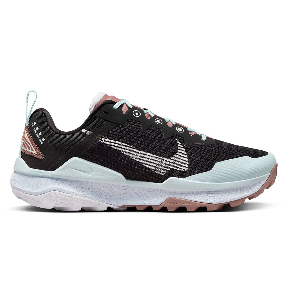 Nike Wildhorse 8 Nero Bianco Blu - Scarpe Trail Running Donna EUR 41 / US 9,5