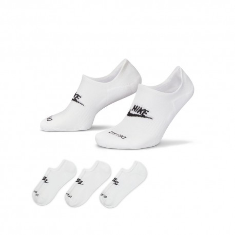 Nike Calze Fantasmino Tris Pack Bianco