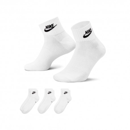 Nike Calze 3/4 Everyday Tris Pack Bianco