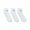 Nike Calze Quarter Tris Pack Bianco