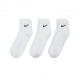 Nike Calze Quarter Tris Pack Bianco