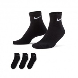Nike Calze Quarter Tris Pack Nero