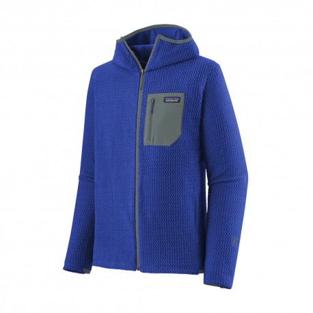 Patagonia Fleece R1 Air Full Zip Hoody Blu Uomo