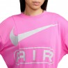 Nike Felpa Girocollo Air Fuxia Donna