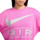 Nike Felpa Girocollo Air Fuxia Donna