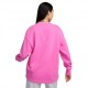 Nike Felpa Girocollo Air Fuxia Donna