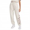 Nike Pantaloni Con Polsino Logo Classics Bianco Donna