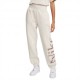 Nike Pantaloni Con Polsino Logo Classics Bianco Donna