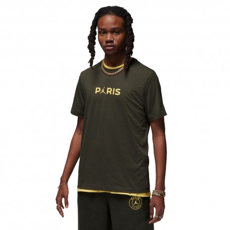 Nike T-Shirt Psg Jordan Grigio Uomo