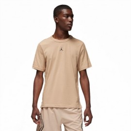 Nike T-Shirt Logo Centrale Jordan Beige Uomo