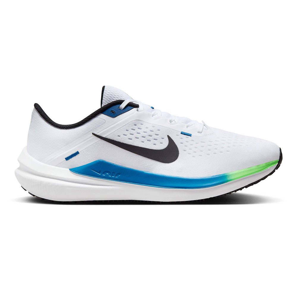 Nike Winflo 10 Bianco Nero-Star Blue - Scarpe Running Uomo EUR 45 / US 11