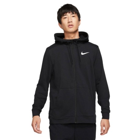 Nike Felpa Palestra Con Cappuccio Full Zip Nero Uomo