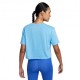 Nike Maglietta Palestra Nike Pro Train Crop Blu Donna