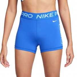 Nike Shorts Sportivi Pro Train Blu Donna