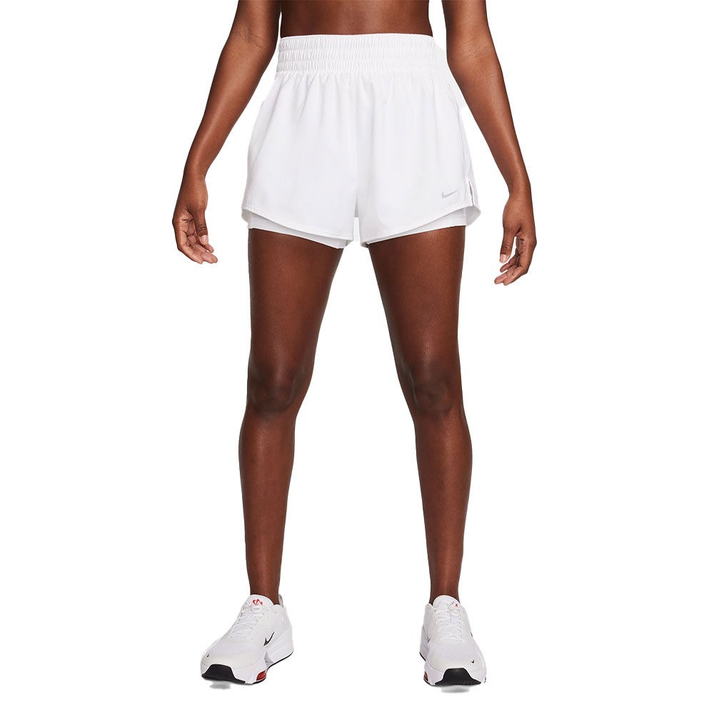 Nike Shorts Sportivi Train 2 In 1 Bianco Donna M