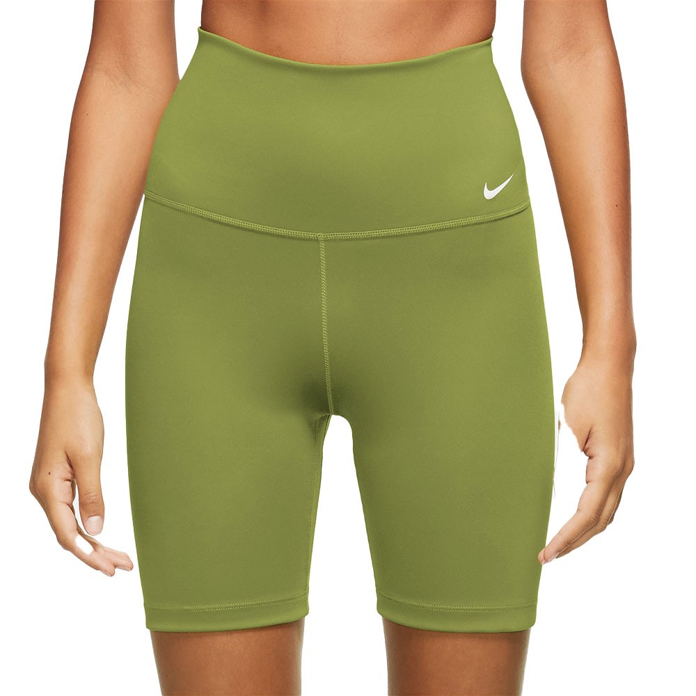 Nike Shorts Sportivi Train 7 Vita Alta Verde Donna S