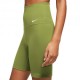 Nike Shorts Sportivi Train 7 Vita Alta Verde Donna