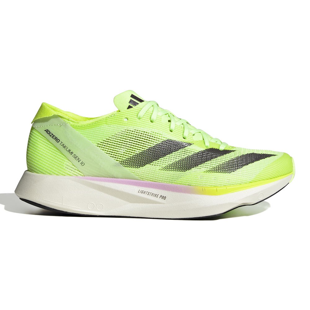 ADIDAS Adizero Takumi Sen 10 Verde Fluo - Scarpe Running Donna EUR 37 1/3 / UK 4,5