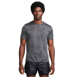 Nike Maglia Running Div Stride Iron Grigio Nero Uomo