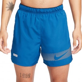 Nike Pantaloncini Running Challenger 5" Flash Court Blue Nero Uomo