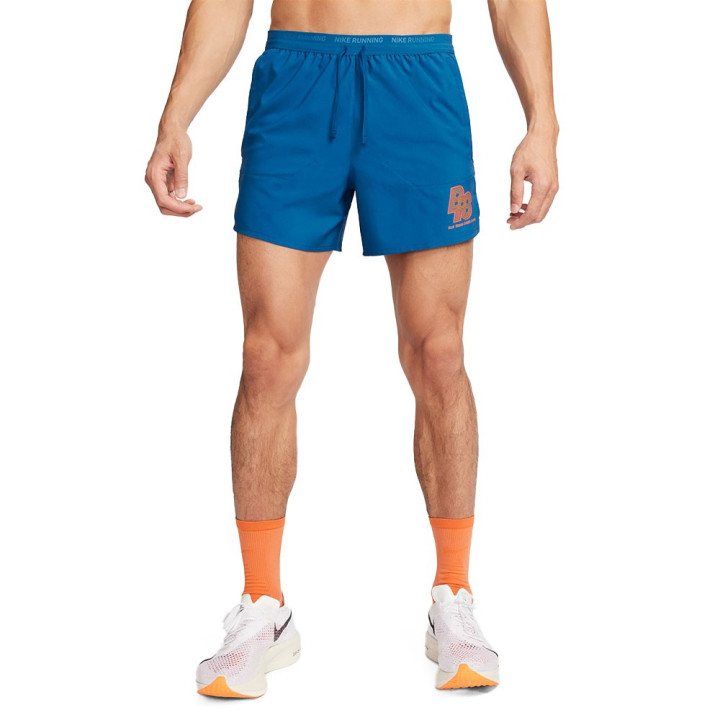 Nike Pantaloncini Running Energy Stride Brs Court Blue Safety Arancio Uomo